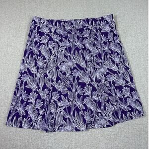 NWT Ripskirt Womens M Purple White Floral Viola Wrap Travel Casual Beach Skirt